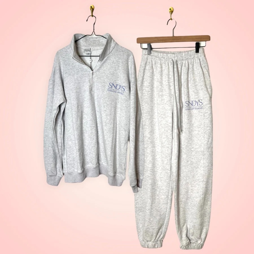 Nwt SNDYS Everyday gray sweat set (Sz S)